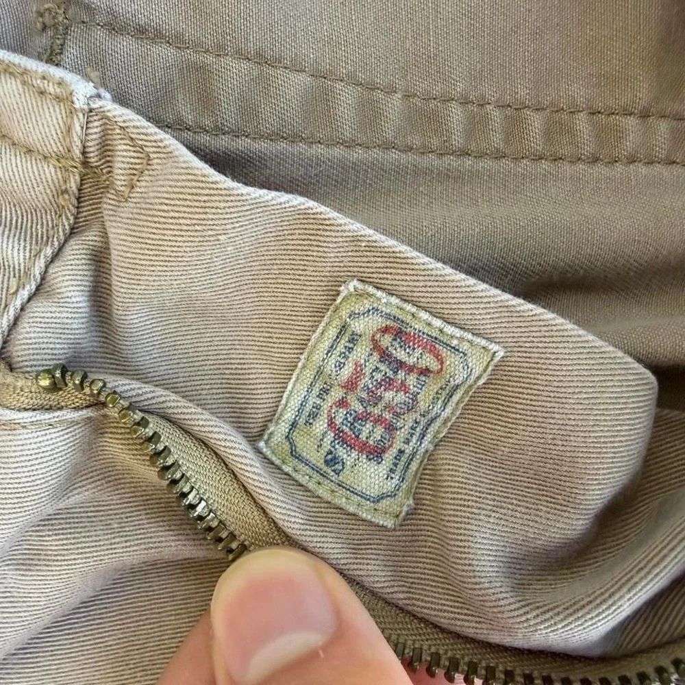 Polo Ralph Lauren 650 Mens Tan Khaki Straight Leg Cotton Twill Pants 36x32